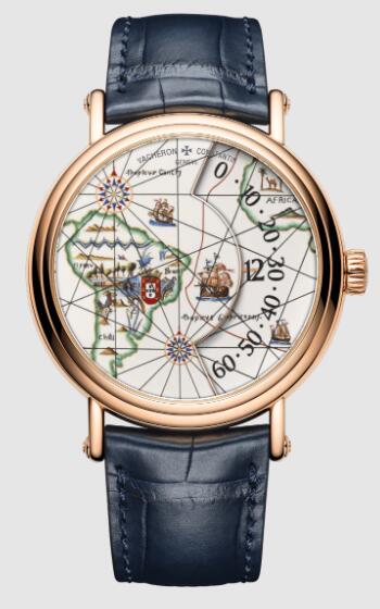 Replica Vacheron Constantin Metiers d'Art Tribute to great explorers - Pedro Alvares Cabral pink gold Watch 7500U/000R-B689