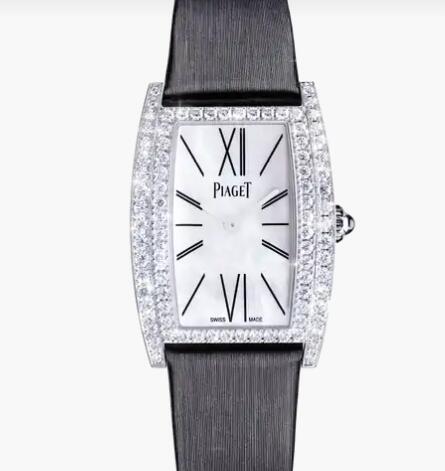 Replica Piaget Limelight tonneau-shaped Diamond White Gold Watch Piaget Women Luxury Watch G0A41198