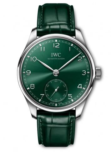 IWC Portugieser Automatic 40 Stainless Steel Green Replica Watch IW358310