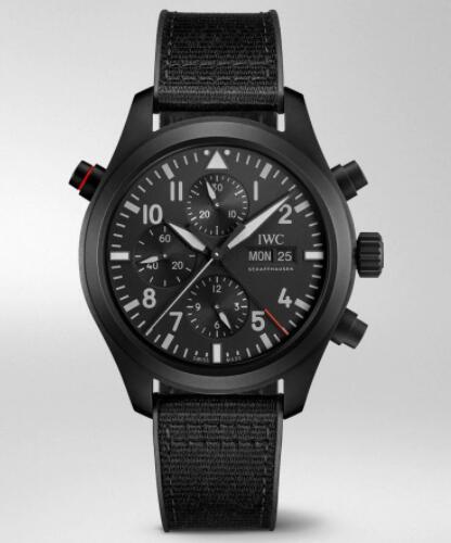 Replica IWC Pilot's Watch Double Chronograph Top Gun Ceratanium IW371815